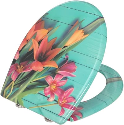 Toiletzitting - Zachte sluiting - Badkamer comfort - Universele pasvorm - 45.7 x 37 cm - Lichtgrijs