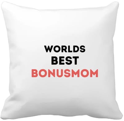 Akyol - worlds best bonusmom Kussen hoes - Mama - de beste bonusmoeder - moeder cadeautjes - moederdag - verjaardagscadeau - verjaardag - cadeau - geschenk - kado - gift - moeder artikelen - 40 bij 40 cm