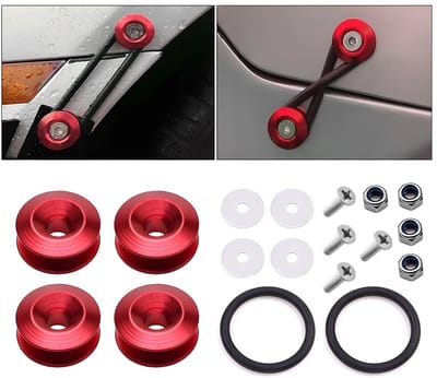 Dailygoods- Autobumper Sluitring - Universele Bumper - Verpakking van 4 Stuks - Hoogwaardig Metaal - Afmetingen 24 x 10 mm - Lichtgewicht 0,1 kg - Bumperbevestiging