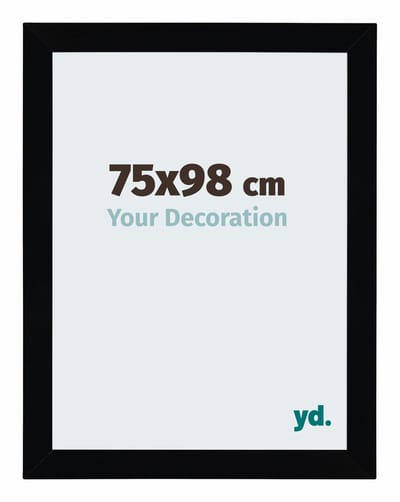Your Decoration - Puzzellijst 75x98 cm - Zwart Hoogglans - Puzzellijst 1500-2000 stukjes - MDF Fotolijst - Mura