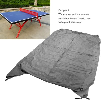 Tafeltennishoes Waterdicht - Terrastafel Beschermhoes - Tafel Beschermen - Scheurvast Oxford Materiaal - 280 cm Lengte - Grijs
