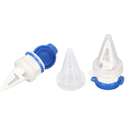 2 stuks Flessen Schenktuit Melk Dranken Omleider met Deksel Ergonomisch Eenvoudig te Installeren Doos Drankverdeler voor Thuiskeuken white