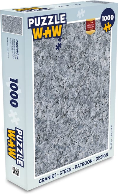 Puzzel Graniet - Steen - Patroon - Design - Grijs - Legpuzzel - Puzzel 1000 stukjes volwassenen