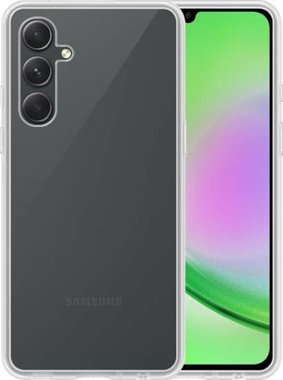 Hoesje - Geschikt voor Samsung Galaxy A34 - Sterk & Shockproof - Hoes Cover - Siliconen Case - Telefoonhoesjes - Transparant