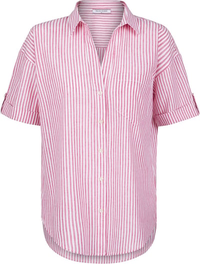 Felix Hardy Overhemd - Blouse - Poplin Katoen Linnen - Korte Mouw Dames Roze - S