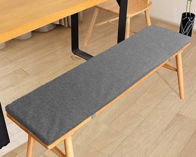 Buitenkussen Bank - Terraskussen Zitkussen - Comfortabel Zitten - Met Bevestigingsbanden - 36x16 inch - Donkergrijs
