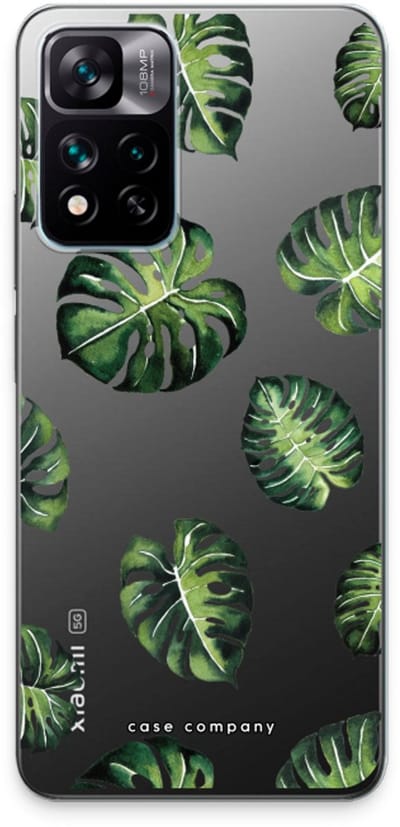 Case Company® - Hoesje geschikt voor Xiaomi 11i hoesje - Tropische bladeren - Soft Cover Telefoonhoesje - Bescherming aan alle Kanten en Schermrand