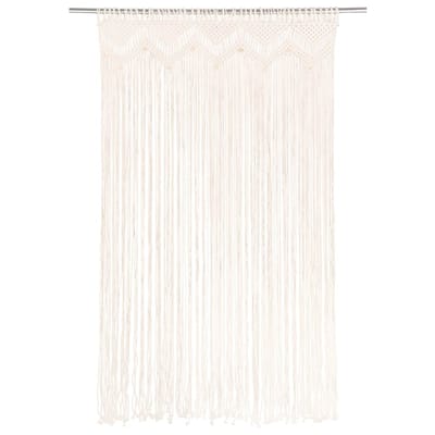 vidaXL - Gordijn - macramé - 140x240 - cm - katoen