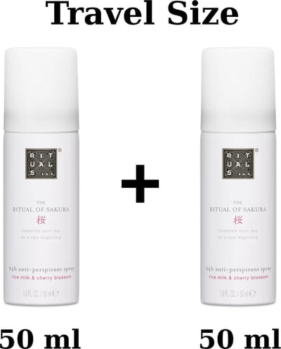 Rituals of Sakura - Travel Anti Perspirant Spray 2 x 50 ml = 100 ml Deodorant