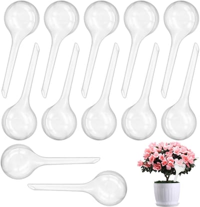 Dailygoods- Irrigatieballen 12 Stuks - Automatische Waterdruppelaar - Transparante Gietballen - Kunststof - 70ml - Eenvoudige Verzorging voor Planten - Plantenbewateringssysteem