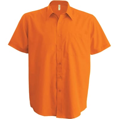 Herenoverhemd 'Ace' korte mouwen merk Kariban Oranje maat 6XL