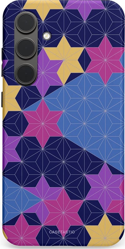 Casetastic Hoesje Geschikt voor Samsung S24 Plus - Stijlvolle Beschermende Duo-layer Case - Sterrenlijn