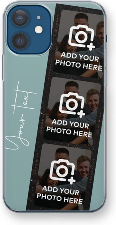 Gepersonaliseerd - Case Company® - Hoesje geschikt voor iPhone 12 hoesje - Filmrol N°1 - Soft Cover Telefoonhoesje - Bescherming aan alle Kanten en Schermrand