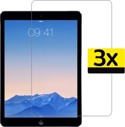 Screenprotector - Geschikt voor Apple iPad Air 1 (2013) - 9.7 inch - 1e Generatie - 3 Stuks - Extra Sterk - Beschermglas - Gehard Glas - Tempered Glass - Screen Protector