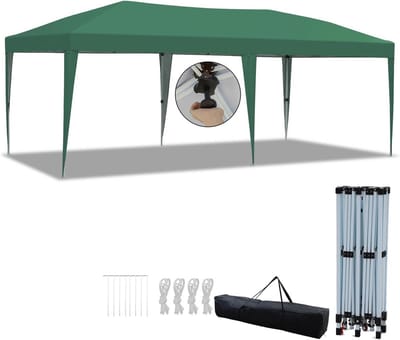Waterdicht Vouwpaviljoen 3x6m - Stabiel en Winterbestendig Partytent met Uv-Bescherming