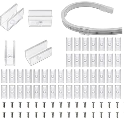 Neon Clips voor Neon Strip Licht - 100PCS Accessoires voor 6x12mm, DIY Neon Sign