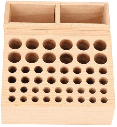 Allecto - Opbergrek - Gereedschapsrek - Organiseer je knutselgereedschap - Geel - 48 gaten opbergrek - Ruimtebesparend en functioneel - Perfect voo..