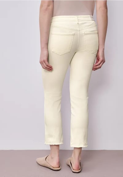 Jeans met zoom met franjes