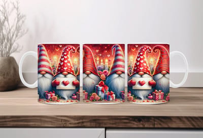 Koffiemok valentijn Gnomes 7 | Valentijn cadeau | Valentijn decoratie | Grappige Cadeaus | Koffiemok | Koffiebeker | Theemok | Theebeker | chocoladebeker