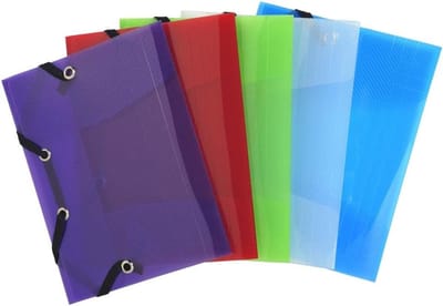 Verzamelmap - Opbergmap - Documenten Sorteren - Met 3 Kleppen - A6 Formaat - Diverse Kleuren