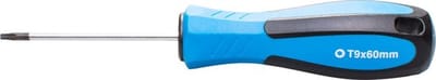 SW-Stahl 31709SB schroevendraaier met T-profiel I T9 x 60 mm I TX-schroevendraaier I T-schroevendraaiergereedschap
