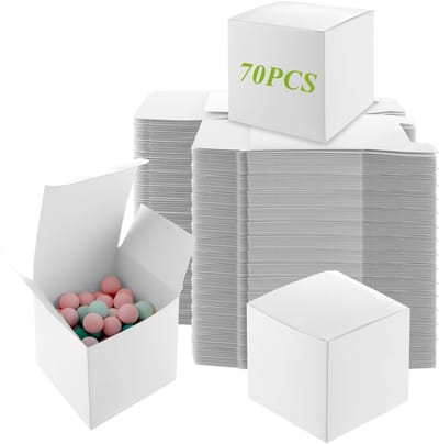 Dailygoods - Verzenddozen 10x10x10 cm - 70 Stuks Kleine Kartonnen Dozen voor Cadeau en Verzending