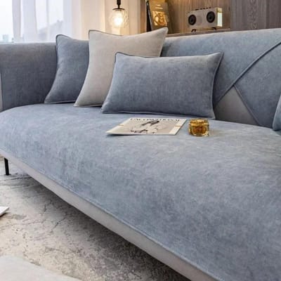 1PC Luxe Chenille Bankhoes Mat voor Woonkamer Universele Antislip Bankhoezen L-vormige Bank Handdoek Beschermer Woondecoratie XS 45x45cm 1pc