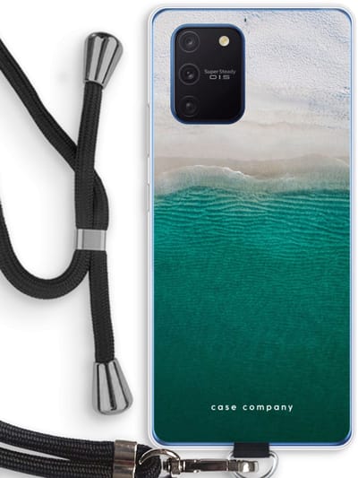 Case Company® - Hoesje met koord geschikt voor Samsung Galaxy Note 10 Lite hoesje met Koord - Stranded - Telefoonhoesje met Zwart Koord - Bescherming aan alle Kanten en Over de Schermrand