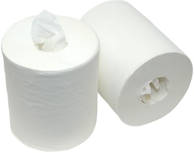 Midirollen wit cellulose 1-laags 275 meter zonder koker 6 rollen (6151807594569)