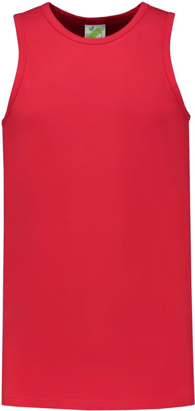 Lemon & Soda tanktop voor heren in de kleur Rood in de maat S.