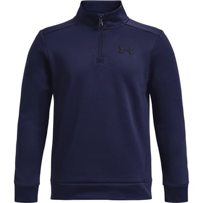 UA Armour Fleece 1/4 Zip - Midnight Navy / / Black
