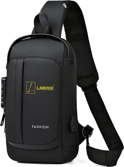 Crossbody Tas dames en heren met USB-Oplaadpoort, Waterdicht Design, Verstelbare Schouderriem en Anti-Diefstal Veiligheidssluiting – Perfect voor Reizen en Dagelijks Gebruik, Zwart, ***cadeautje armband***