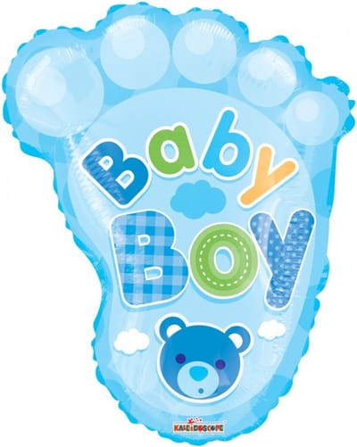 Baby boy  voetje ballon.
