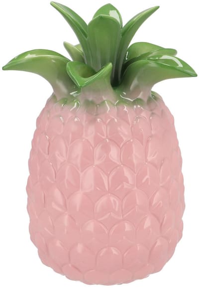 DK Design Bloemenvaas Tropical Pineapple - ananas vaas - roze - D18 x H28 cm