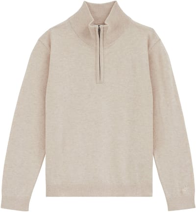 WE Fashion Jongens gebreide trui met quarter-zip