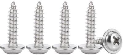 M3 Platte Schroeven RVS A2 V2A 12 mm - 50 Stuks - Ideaal voor Meubelbouw en Houtconstructie