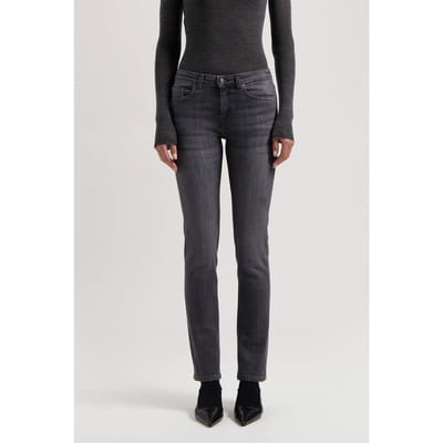 Mud Jeans Faye Low Slim - Authentic Black Authentic Black Größe: W25L30 | Slim Jeans Outlet | Damen | Schwarz