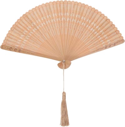 Vouwbare Bamboe Chinese Vintage Fan voor Vrouwen - Perfect voor Hitte, Bruiloften en Decoratie