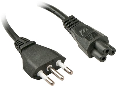 Lindy - power cable - IEC 60320 C5 to CEI 23-16/VII - 2 m