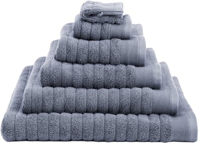 Heckettlane Gastendoekje Prestige - Toilet Handdoek van 100% Katoen - 30x50 cm - Klein handoekje voor WC 3 Stuks - Blauw