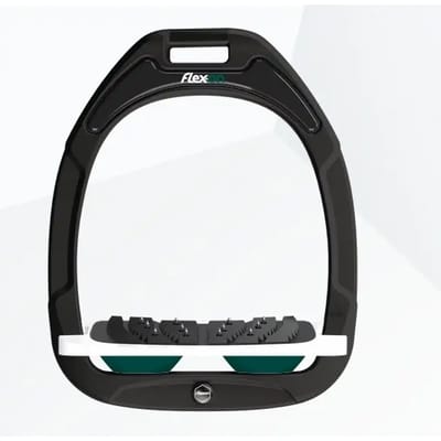Ultra Grip Inclinatie Stirrup Zwart/Wit/Groen Flex-On Green Composite