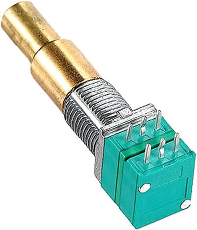 Dubbele potentiometer met twee assen en messing as voor gitaar en bas, A500K, geluid en controle verbeteren