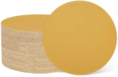 JHUBERS- Schuurschijven 125 mm - 100 stuks - Korrelgrootte 320 - Haken/net voor excentrische schuurmachine - Aluminiumoxide - Duurzaam schuren - Schuurpapier