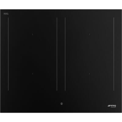 SMEG Inductie Kookplaat Kookplaat, Classici, Inductie, 60 cm, Zwart, Inbouw: Vlak opbouw of vlak inbouw