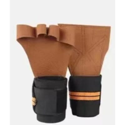 Fitnesshandschoenen met horizontale stangen voor rugtraining en gripkracht, geschikt voor mannen en vrouwen, met handpalm- en polsbescherming en extra bandjes. L
