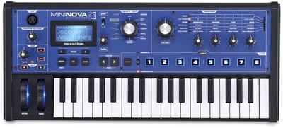 Novation MiniNova - Synthesizer Met Vocoder - 37 Mini-Toetsen - UltraNova Sound Engine - 18 Stemmen - VocalTune - 12-Bands Vocoder - Meegesloten Ganzenhalsmicrofoon