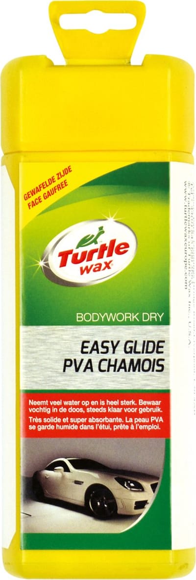Turtle Wax Synthetische Zeem in koker – Streeploos drogen – Voor interieur & exterieur van de auto, caravan of boot - Veilig voor alle oppervlakken - Handige koker om de zeem na gebruik in te bewaren - 43x32cm