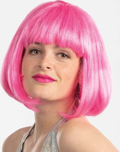 Roze pruik China Girl - Stijlvolle roze pruik