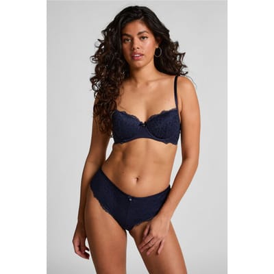 Hunkemöller Dames Lingerie Brazilian Marine - Blauw - maat S