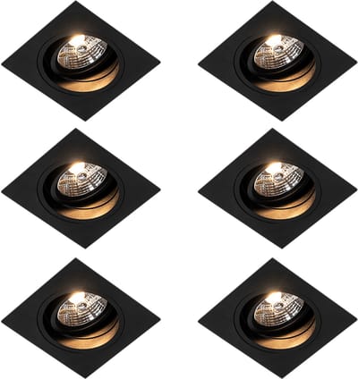 QAZQA 102852 - Inbouwspot - 6 stuks - L 120 mm - - Woonkamer | Slaapkamer | Keuken